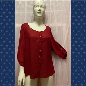 Burgundy blouse